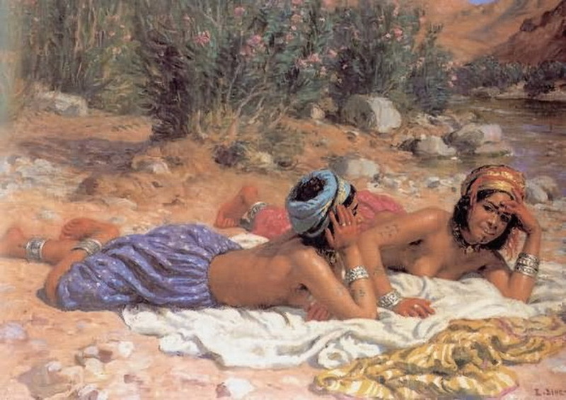Giovani ragazze al fiume